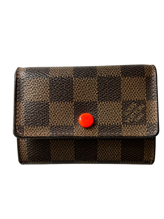 Louis Vuitton Handbags - Louis Vuitton VINTAGE Damier Porte Monnaie Plat Coin Purse Rare Red Snap